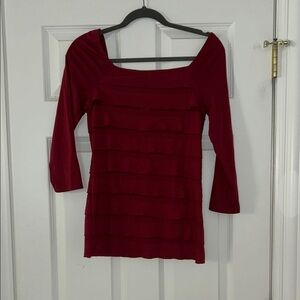 Elegant Red Women's Top